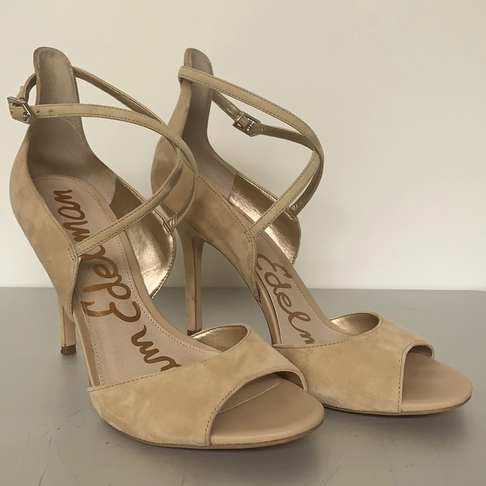 Sam Edelman Cream Suede Pumps Size 8